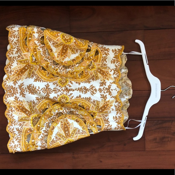 SOLD: Zimmermann Zippy Scallop Mini Skirt Size 1 - Picture 2 of 8